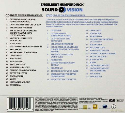Engelbert Humperdinck: Live (digipack) [CD]+[DVD]