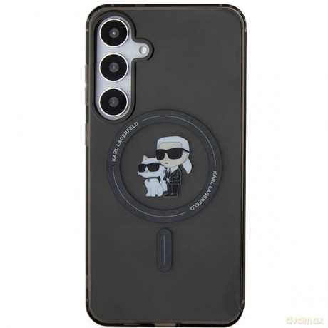 Karl Lagerfeld nakładka do Samsung Galaxy S24 Plus KLHMS24MHGKCNOK czarna HC MAGSAFE IML KC GLITTER