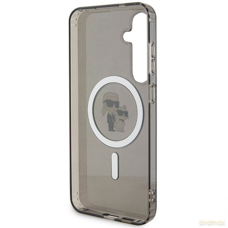 Karl Lagerfeld nakładka do Samsung Galaxy S24 Plus KLHMS24MHGKCNOK czarna HC MAGSAFE IML KC GLITTER