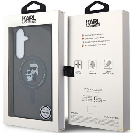 Karl Lagerfeld nakładka do Samsung Galaxy S24 Plus KLHMS24MHGKCNOK czarna HC MAGSAFE IML KC GLITTER