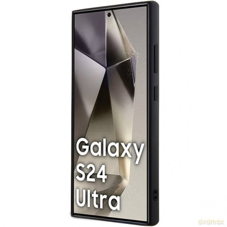 Karl Lagerfeld nakładka do Samsung Galaxy S24 Ultra KLHCS24LHDSPRK czarna HC RHINESTONE LOGO METAL PLATE