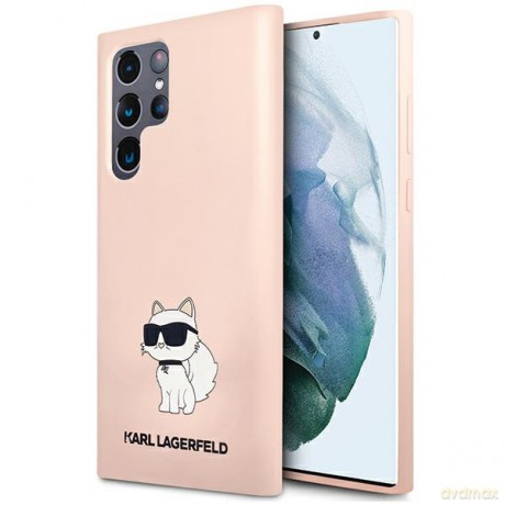 Karl Lagerfeld nakładka do Samsung Galaxy S24 Ultra KLHCS24LSNCHBCP różowa HC SILICONE NFT CHOUPETTE
