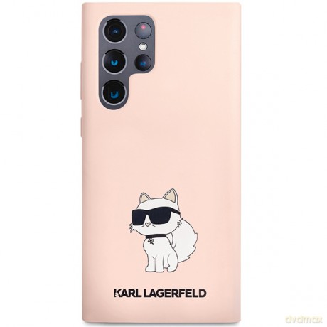 Karl Lagerfeld nakładka do Samsung Galaxy S24 Ultra KLHCS24LSNCHBCP różowa HC SILICONE NFT CHOUPETTE