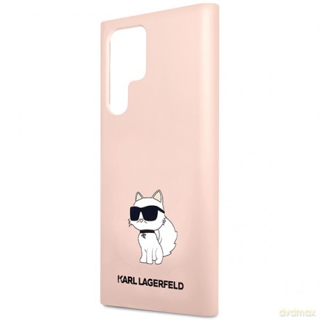 Karl Lagerfeld nakładka do Samsung Galaxy S24 Ultra KLHCS24LSNCHBCP różowa HC SILICONE NFT CHOUPETTE