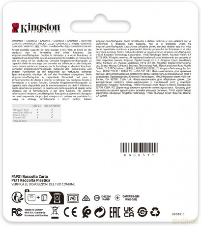Kingston Pendrive Data Traveler DTSE9G3 64GB USB3.2 Gen1 złoty