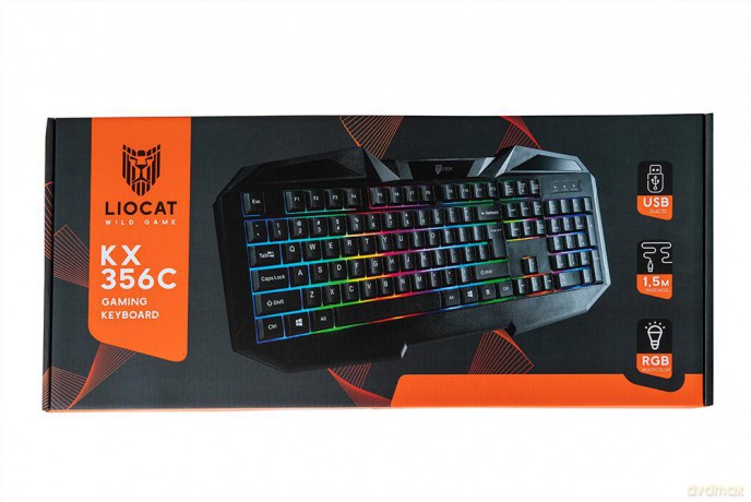 Liocat klawiatura gamingowa KX 356C qwerty czarna