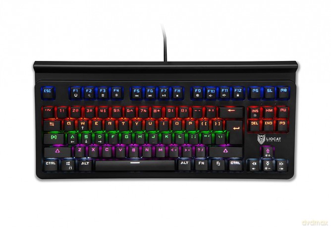 Liocat klawiatura gamingowa KX 365+ CM mechaniczna qwerty outemu blue czarna