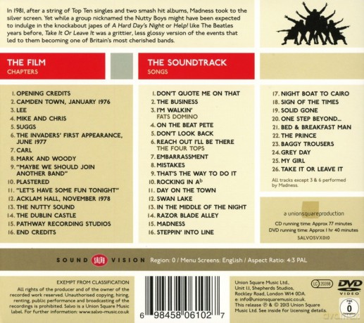 Madness: Take It Or Leave It (digipack) [CD]+[DVD]