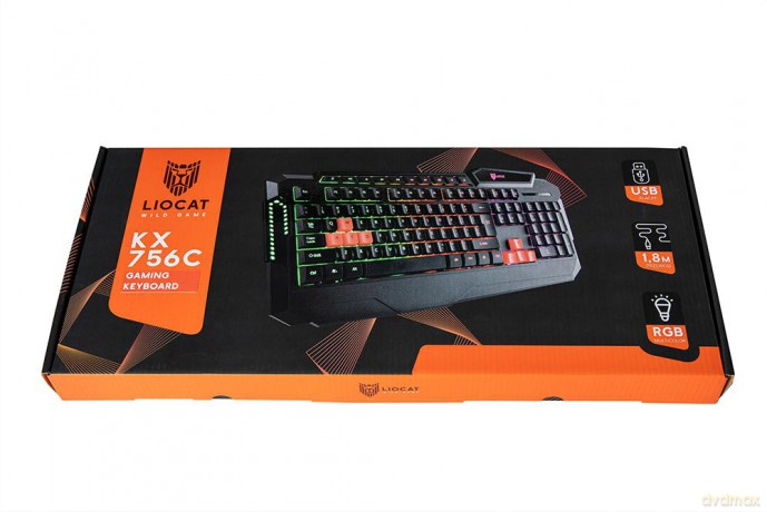 Liocat klawiatura gamingowa KX 756C qwerty czarna