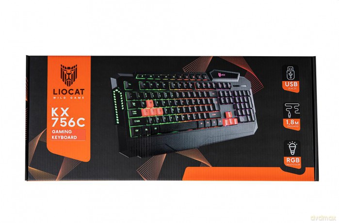Liocat klawiatura gamingowa KX 756C qwerty czarna