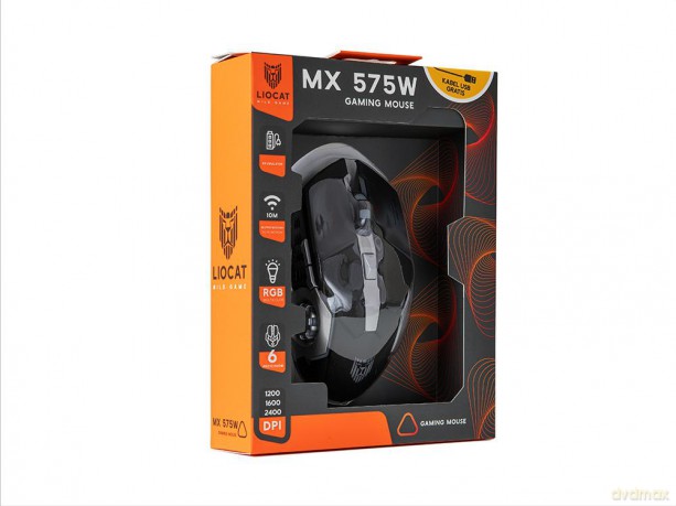 Liocat mysz gamingowa MX 575W bezprzewodowa czarna