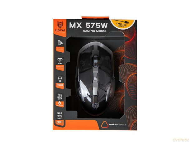 Liocat mysz gamingowa MX 575W bezprzewodowa czarna