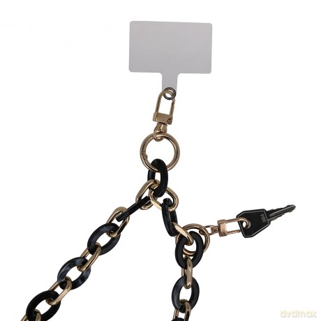 Łańcuch do telefonu light złoto-czarny