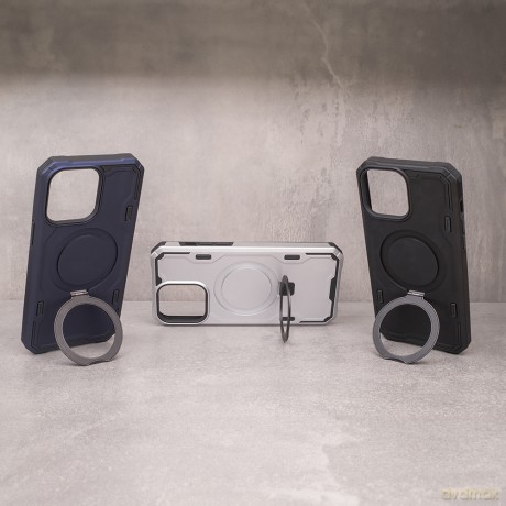 Nakładka Defender Mag Ring do iPhone 12 Pro Max 6,7 granatowa