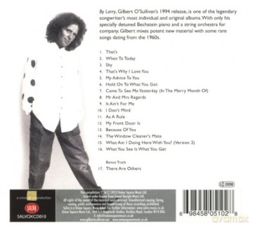 Gilbert O'sullivan: By Larry (digipack) [CD]