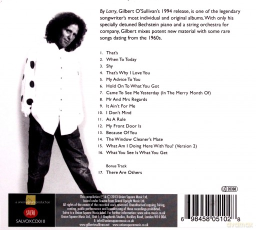 Gilbert O'sullivan: By Larry (digipack) [CD]