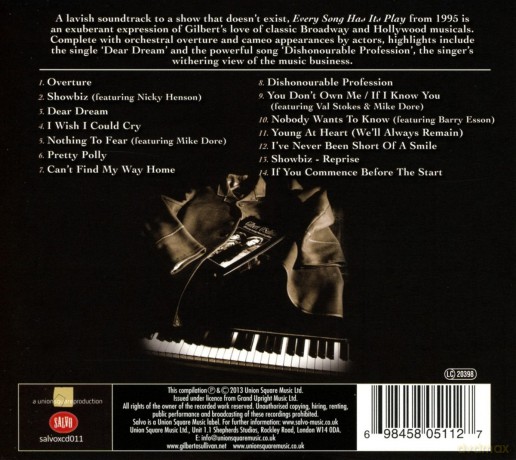 Gilbert O'sullivan: Every Song Has Its Play (digipack) [CD]