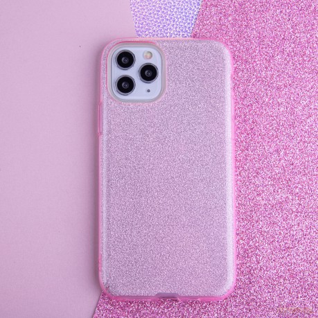 Nakładka Glitter 3w1 do Samsung Galaxy A35 5G różowa