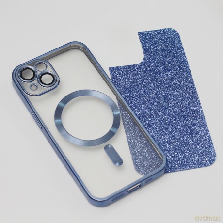 Nakładka Glitter Chrome Mag do iPhone 11 niebieska