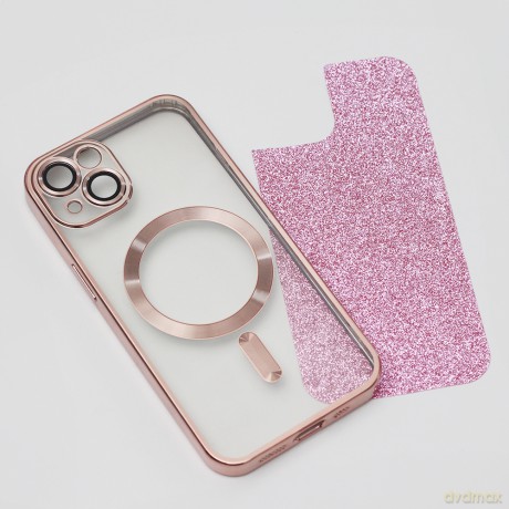 Nakładka Glitter Chrome Mag do iPhone 11 różowa