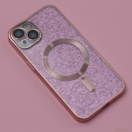 Nakładka Glitter Chrome Mag do iPhone 11 różowa