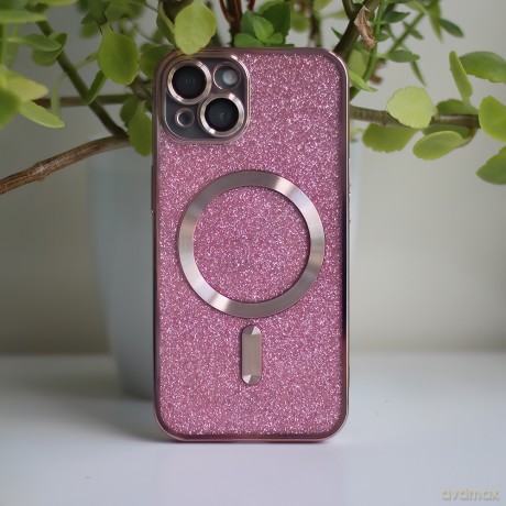 Nakładka Glitter Chrome Mag do iPhone 11 różowa
