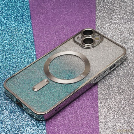 Nakładka Glitter Chrome Mag do iPhone 11 srebrny gradient