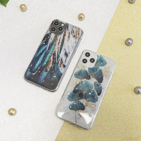 Nakładka Gold Glam do Samsung Galaxy S23 FE listki