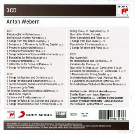 Pierre Boulez: Anton Webern: Complete Works: Op. 1 - Op. 31 [3CD]