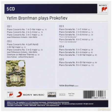 Yefim Bronfman: Yefim Bronfman Plays Prokofiev Concertos And Sonatas [5CD]
