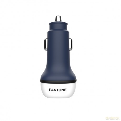 PANTONE ładowarka samochodowa 38W PD QC 1x USB 1x USB-C PT-PDDC05 Navy 2380C