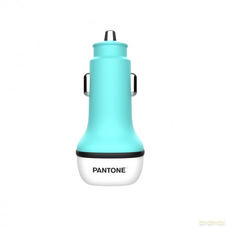 PANTONE ładowarka samochodowa 38W PD QC 1x USB 1x USB-C PT-PDDC05 Teal 3242C