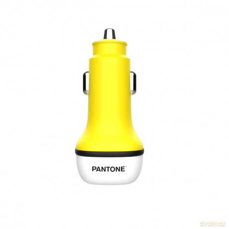 PANTONE ładowarka samochodowa38W PD QC 1x USB 1x USB-C PT-PDDC05 Yellow 102C