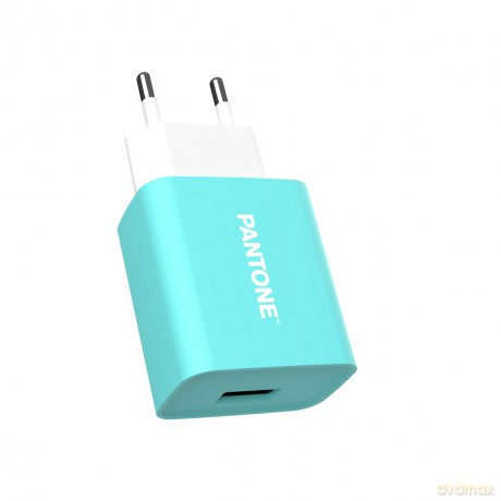 PANTONE ładowarka sieciowa 2A 1x USB PT-AC1USB Teal 3242C