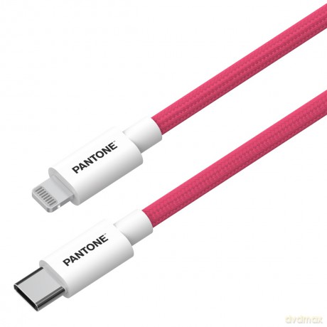 PANTONE MFi kabel Lightning - USB-C 1,5m PT-CTL002-5 Pink 184C
