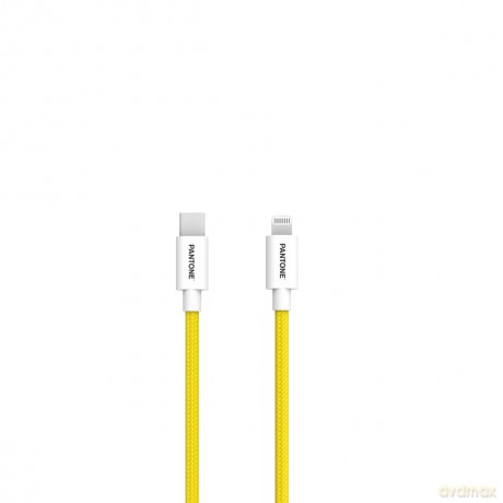 PANTONE MFi kabel Lightning - USB-C 1,5m PT-CTL002-5 Yellow 102C