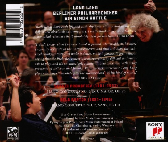 Lang Lang: Prokofiev: Piano Concerto No. 3 - Bartók: Piano Concerto No. 2 [CD]