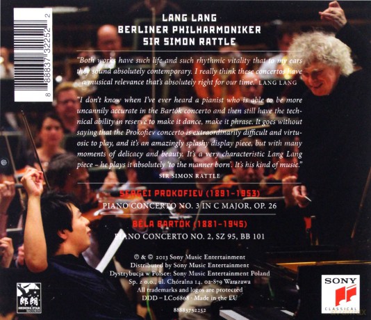 Lang Lang: Prokofiev: Piano Concerto No. 3 - Bartók: Piano Concerto No. 2 [CD]
