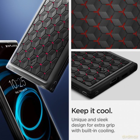 Spigen nakładka Cryo Armor do Samsung Galaxy S24 Ultra czerwona