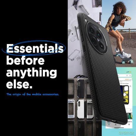 Spigen nakładka Liquid Air na Oneplus 12 czarny mat