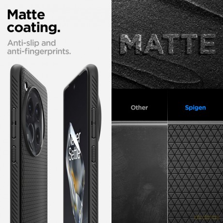 Spigen nakładka Liquid Air na Oneplus 12 czarny mat