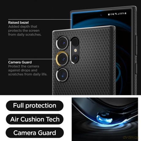 Spigen nakładka Liquid Air Samsung Galaxy S24 Ultra matowa czarna