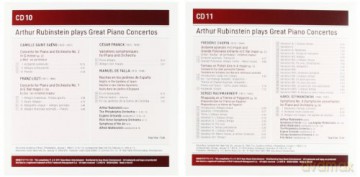 Arthur Rubinstein: Arthur Rubinstein Plays Great Piano Concertos [11CD]