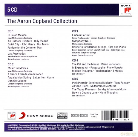 The Aaron Copland Collection: Orchestral Music And Music For Solo Piano [5CD]