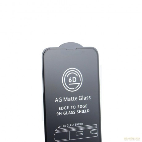 Szkło hartowane 6D matowe do iPhone 12 / 12 Pro 6.1'' czarna ramka