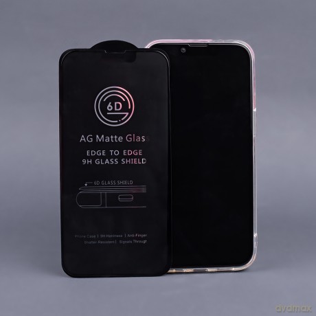 Szkło hartowane 6D matowe do iPhone 12 / 12 Pro 6.1'' czarna ramka