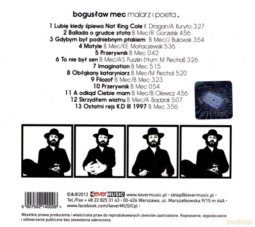 Boguslaw Mec: Malarz I Poeta [CD]