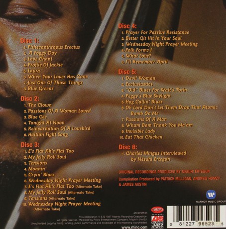 Charles Mingus: Passions Of A Man:The Complete [6CD]
