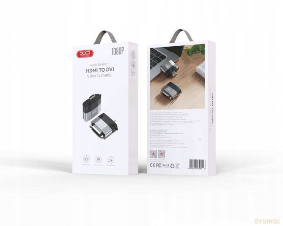 XO adapter GB013 HDMI - DVI szary