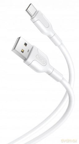 XO ładowarka samochodowa CC56 PD 30W QC 1x USB 1x USB-C biała + kabel USB - USB-C